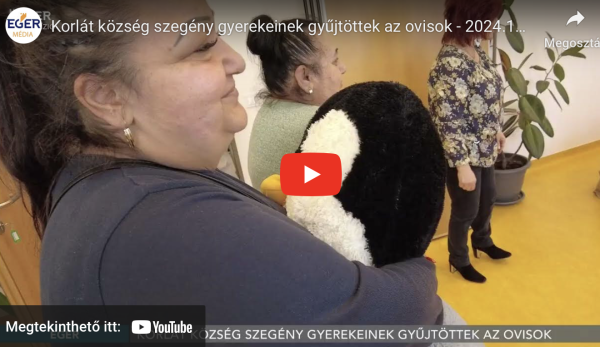 Korlát község szegény gyerekeinek gyűjtöttek az ovisok